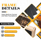 10 Pack Beehive Frames and Wax Foundations